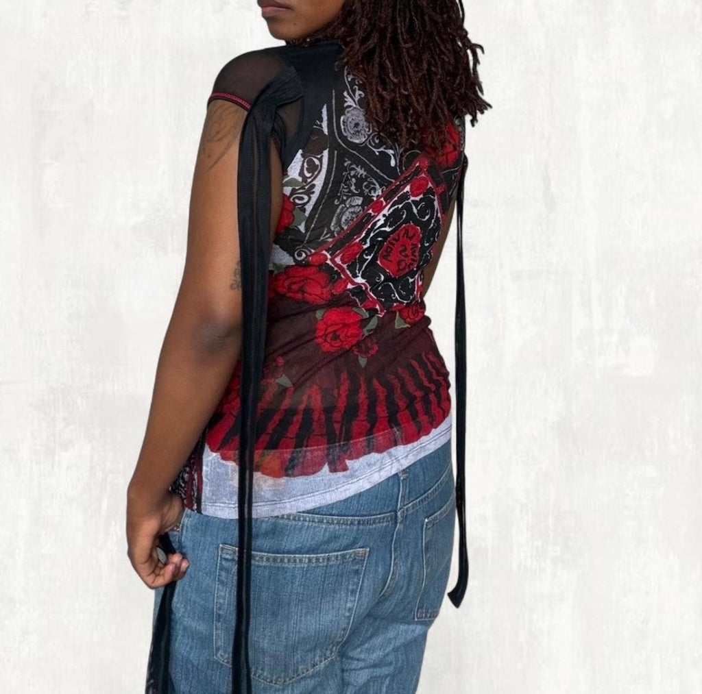 Save the Queen Mesh Top - M