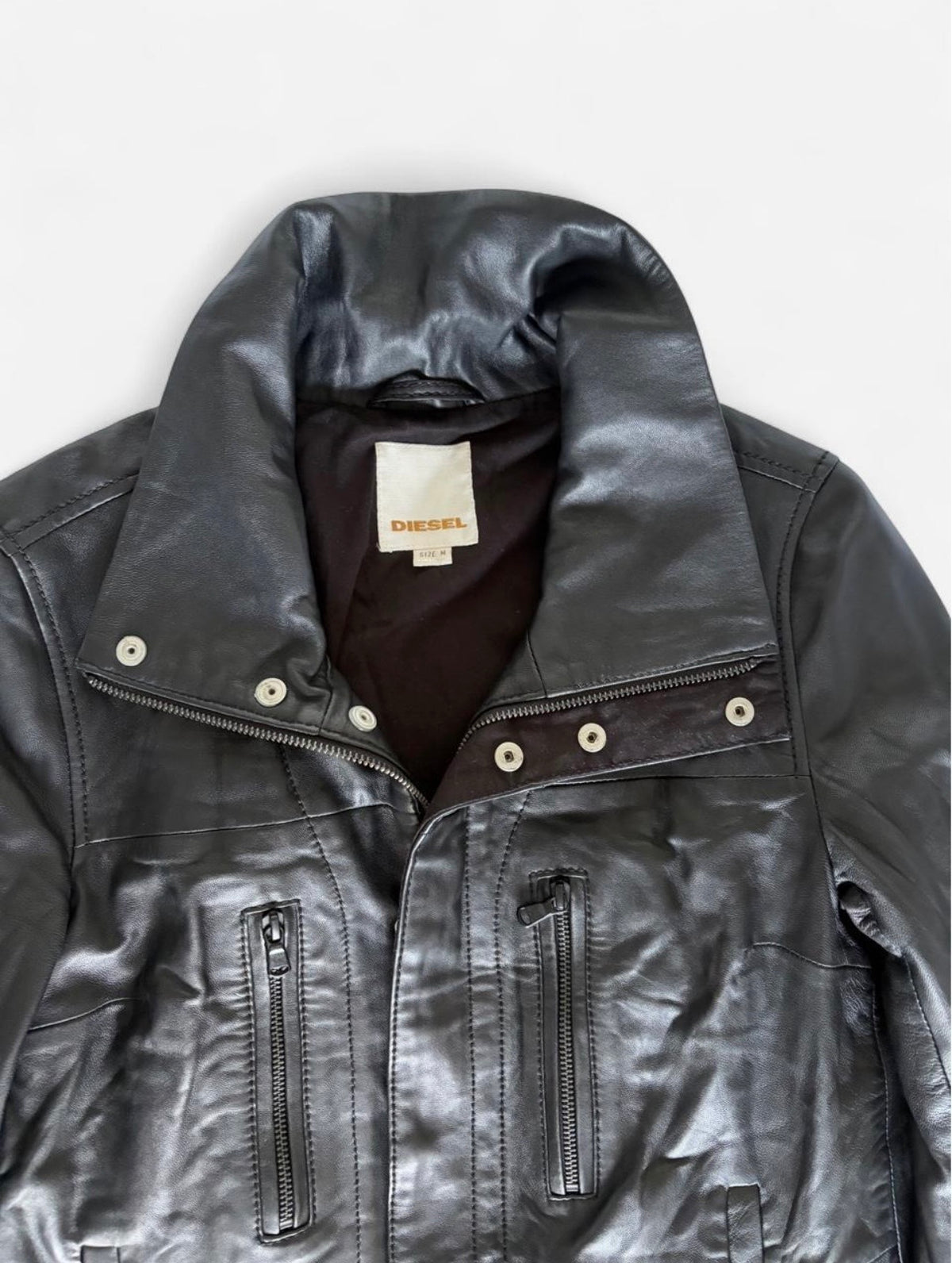 Diesel Leather Jacket - M