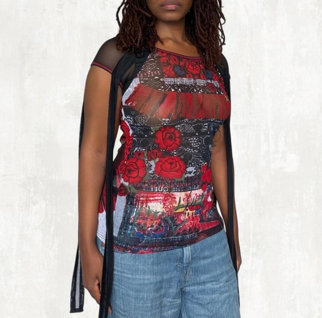 Save the Queen Mesh Top - M