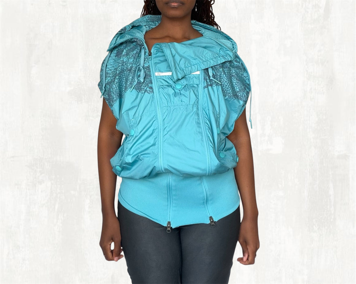Adidas By Stella McCartney Turquoise Windbreaker - M